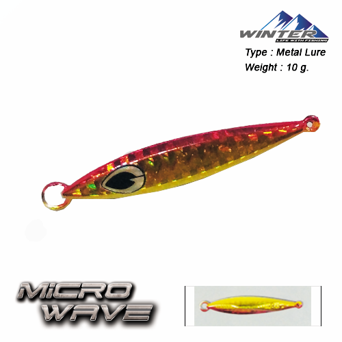 เหยื่อปลอม WINTER Micro wave metal Jig Fishing Bait Lure 10g