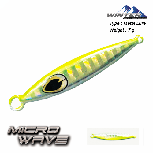 เหยื่อปลอม WINTER Micro wave metal Jig Fishing Bait Lure 7g