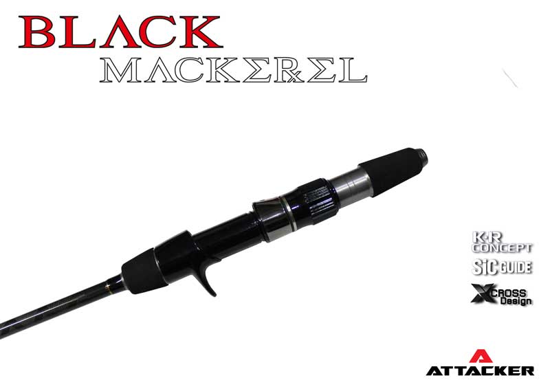 คันเบ็ตตกปลา คันจิ๊กกิ้ง ATTACKER "BLACK MACKEREL" High Quality Jigging Rod แบบเบทคาสติ้ง