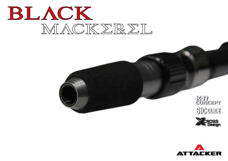 คันเบ็ตตกปลา คันจิ๊กกิ้ง ATTACKER "BLACK MACKEREL" High Quality Jigging Rod แบบสปินนิ่ง