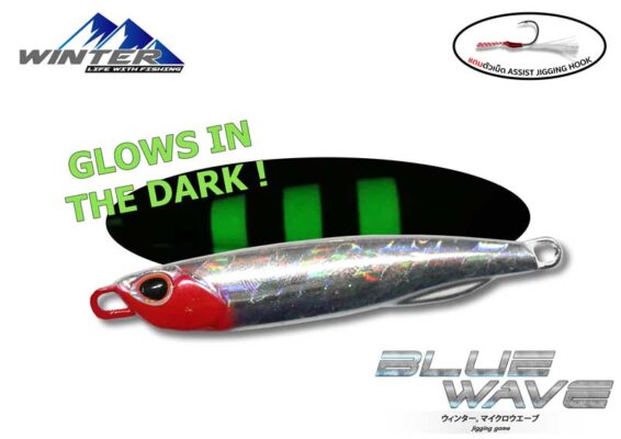 เหยื่อปลอม WINTER Blue wave metal Jigging Fishing Bait Lure
