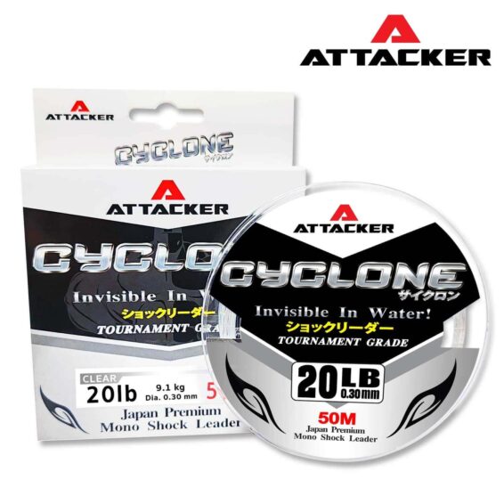 สายตกปลา สายโมโนช็อคลีดเดอร์ ATTACKER CYCLONE
