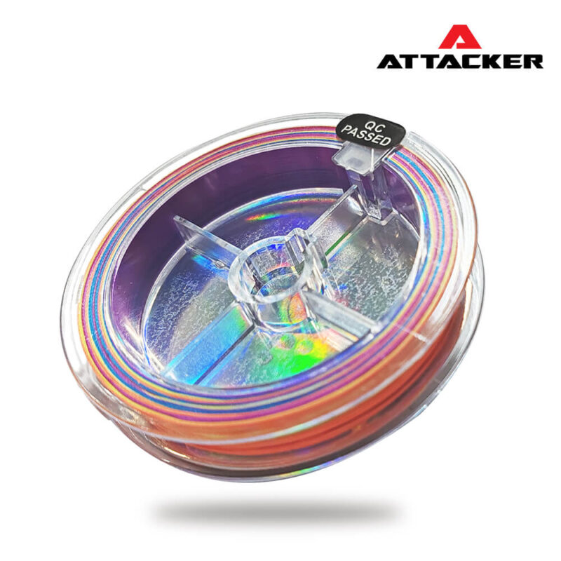 สายตกปลา สายพีอี ถัก 8 ATTACKER NUMBER 9 MULTICOLOR