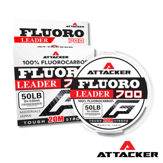 สายช็อกหลีด สายฟลูโอโรคาร์บอน ATTACKER FLUORO LEADER 100% FLUOROCABON