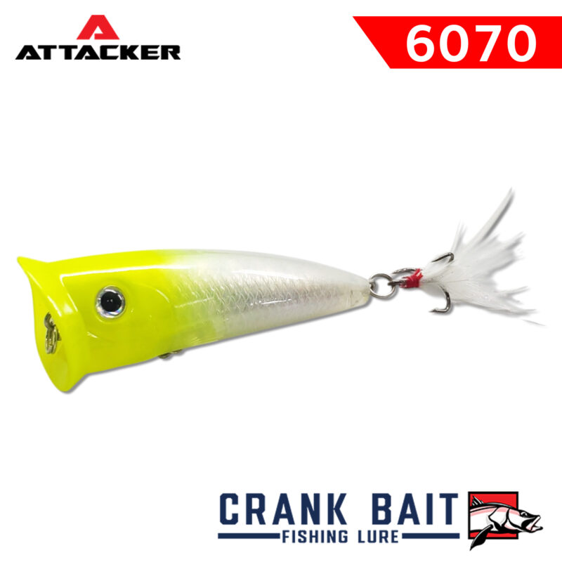 เหยื่อปลอม เหยื่อตกปลา ATTACKER CRANK BAIT Fishing Bait Lure 6070 SINKING