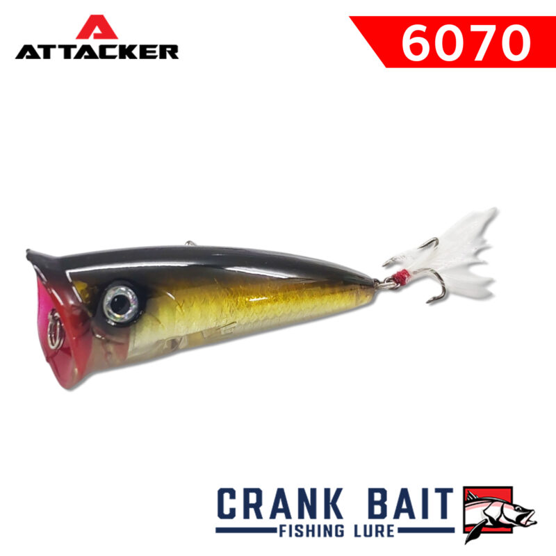 เหยื่อปลอม เหยื่อตกปลา ATTACKER CRANK BAIT Fishing Bait Lure 6070 SINKING