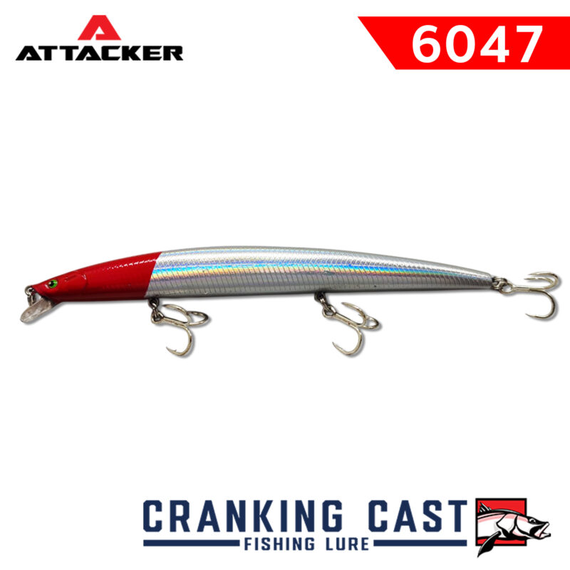 เหยื่อปลอม เหยื่อตกปลา ATTACKER CRANK BAIT Fishing CAST Lure 6047 FLOATING