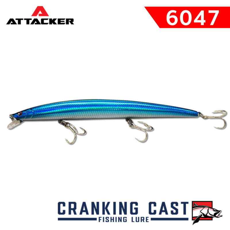 เหยื่อปลอม เหยื่อตกปลา ATTACKER CRANK BAIT Fishing CAST Lure 6047 FLOATING