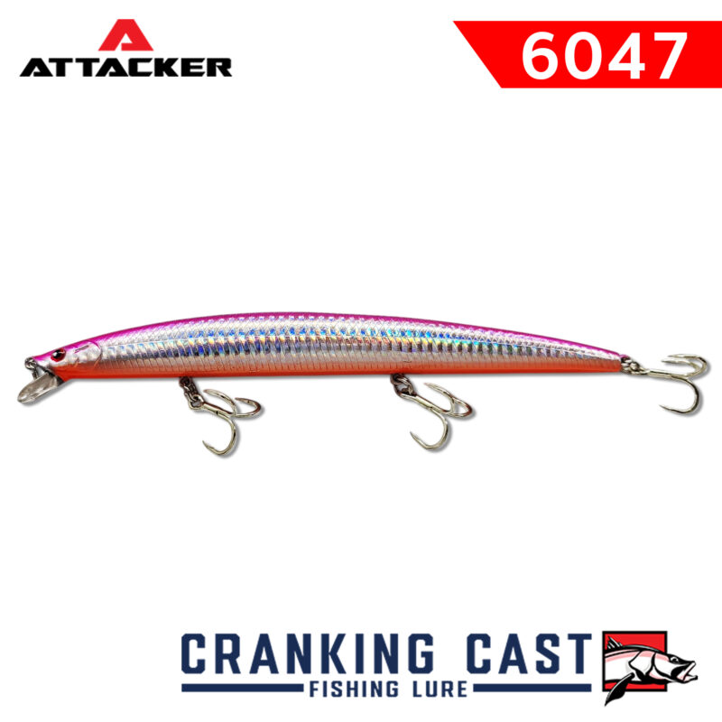เหยื่อปลอม เหยื่อตกปลา ATTACKER CRANK BAIT Fishing CAST Lure 6047 FLOATING