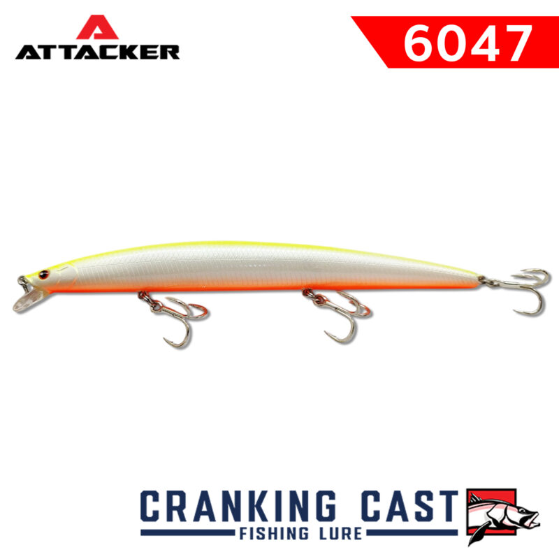 เหยื่อปลอม เหยื่อตกปลา ATTACKER CRANK BAIT Fishing CAST Lure 6047 FLOATING